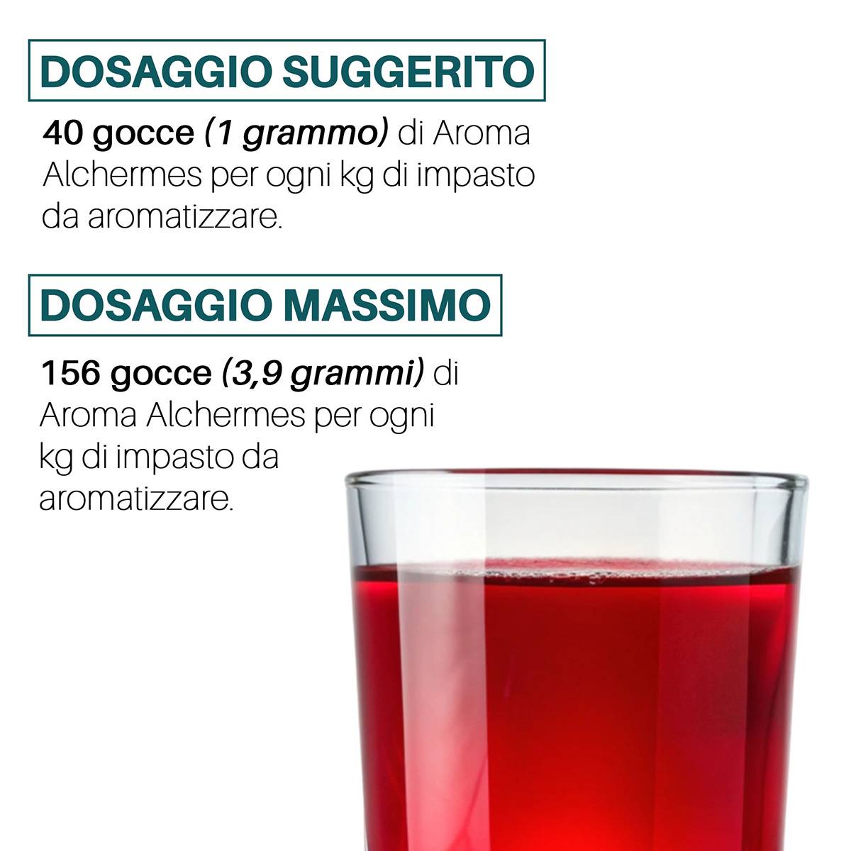 Aroma Alchermes alimentare concentrato Made in Italy