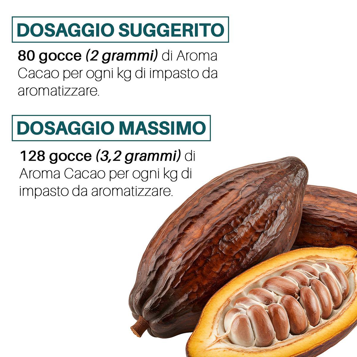 Aroma Cacao alimentare concentrato Made in Italy