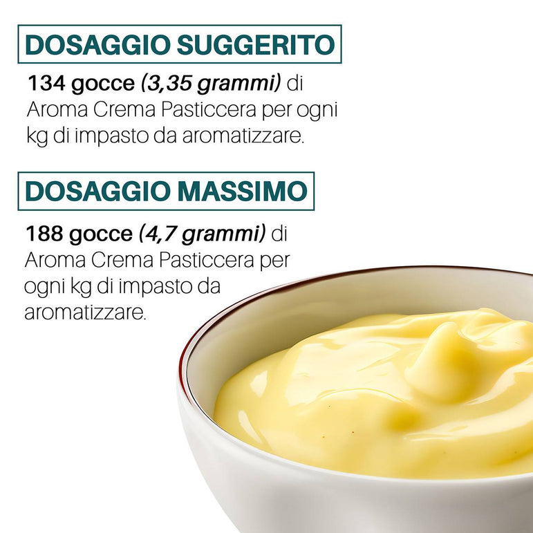 Aroma Crema Pasticcera alimentare concentrato Made in Italy