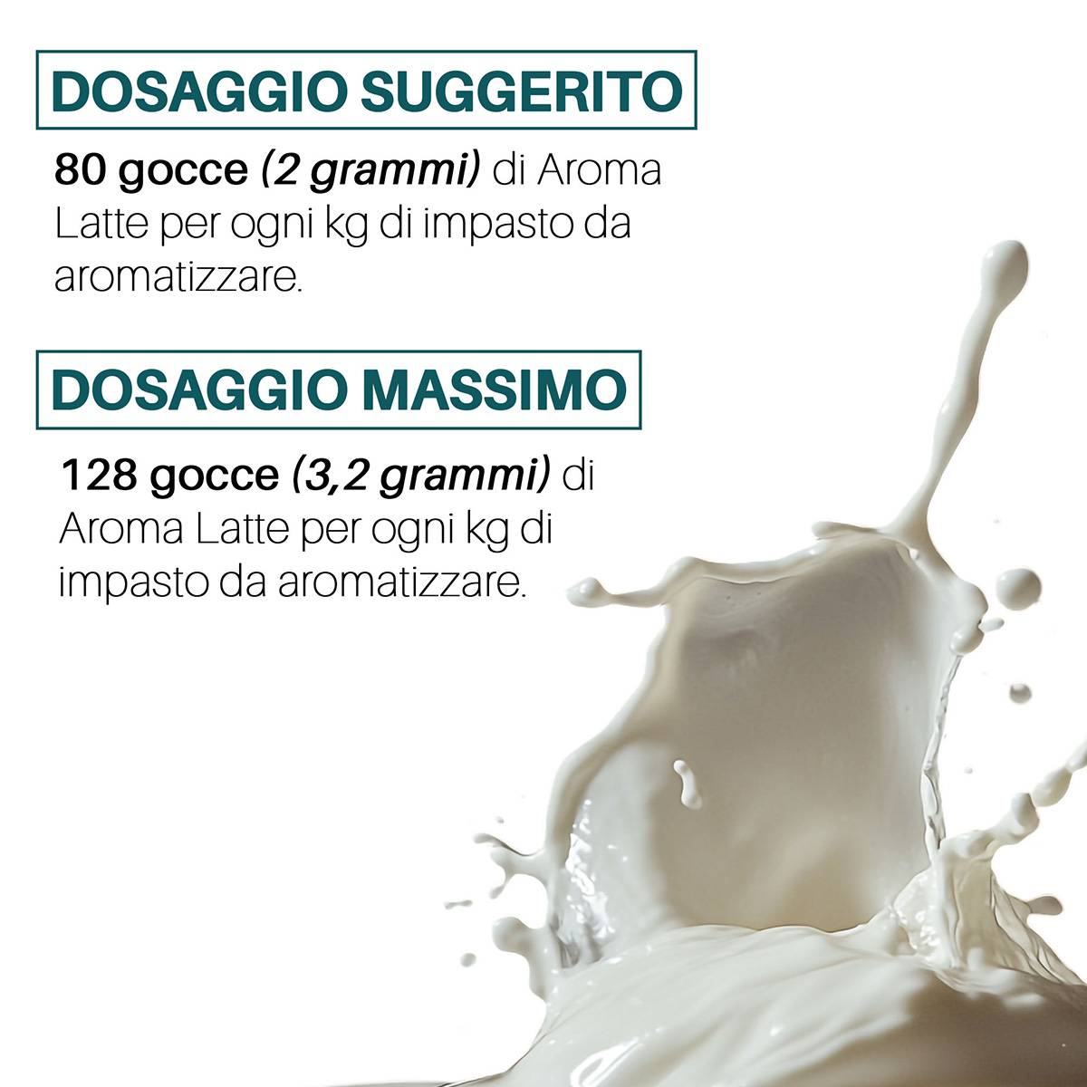 Aroma Latte alimentare concentrato Made in Italy