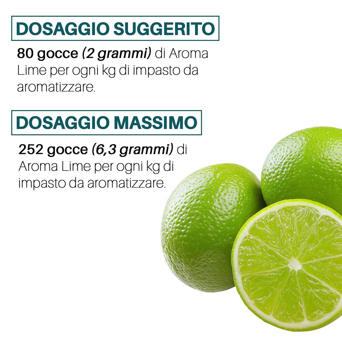 Aroma Lime alimentare concentrato Made in Italy