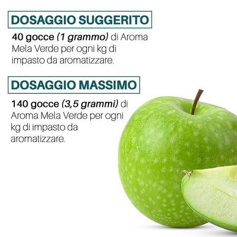 Aroma Mela Verde alimentare concentrato Made in Italy