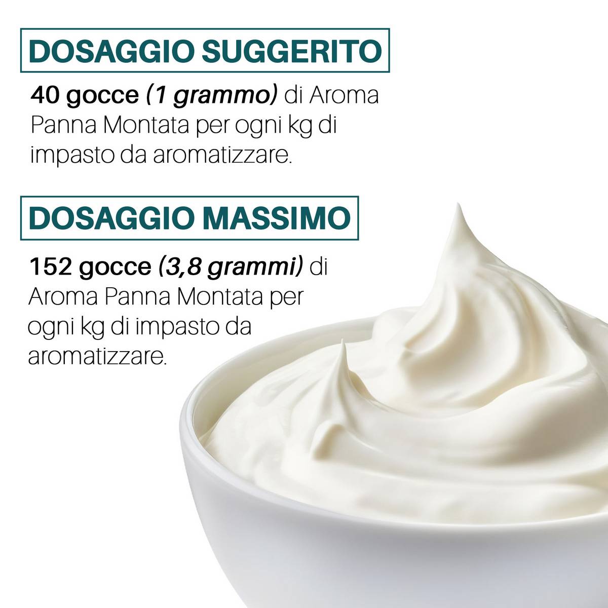 Aroma Panna Montata alimentare concentrato Made in Italy
