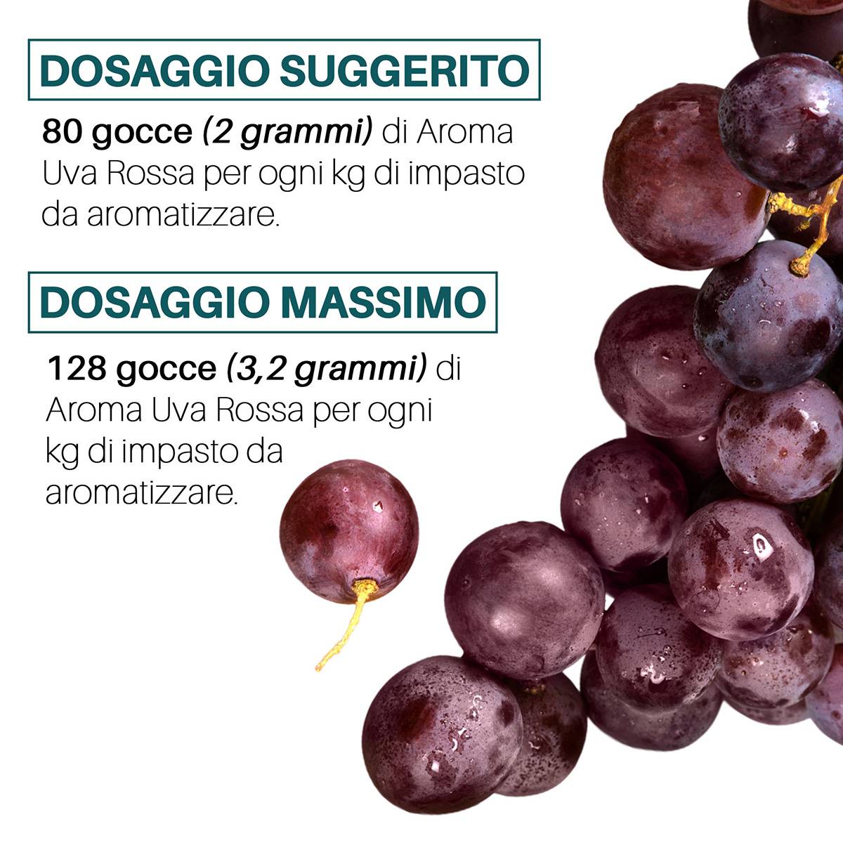 Aroma Uva Rossa alimentare concentrato Made in Italy