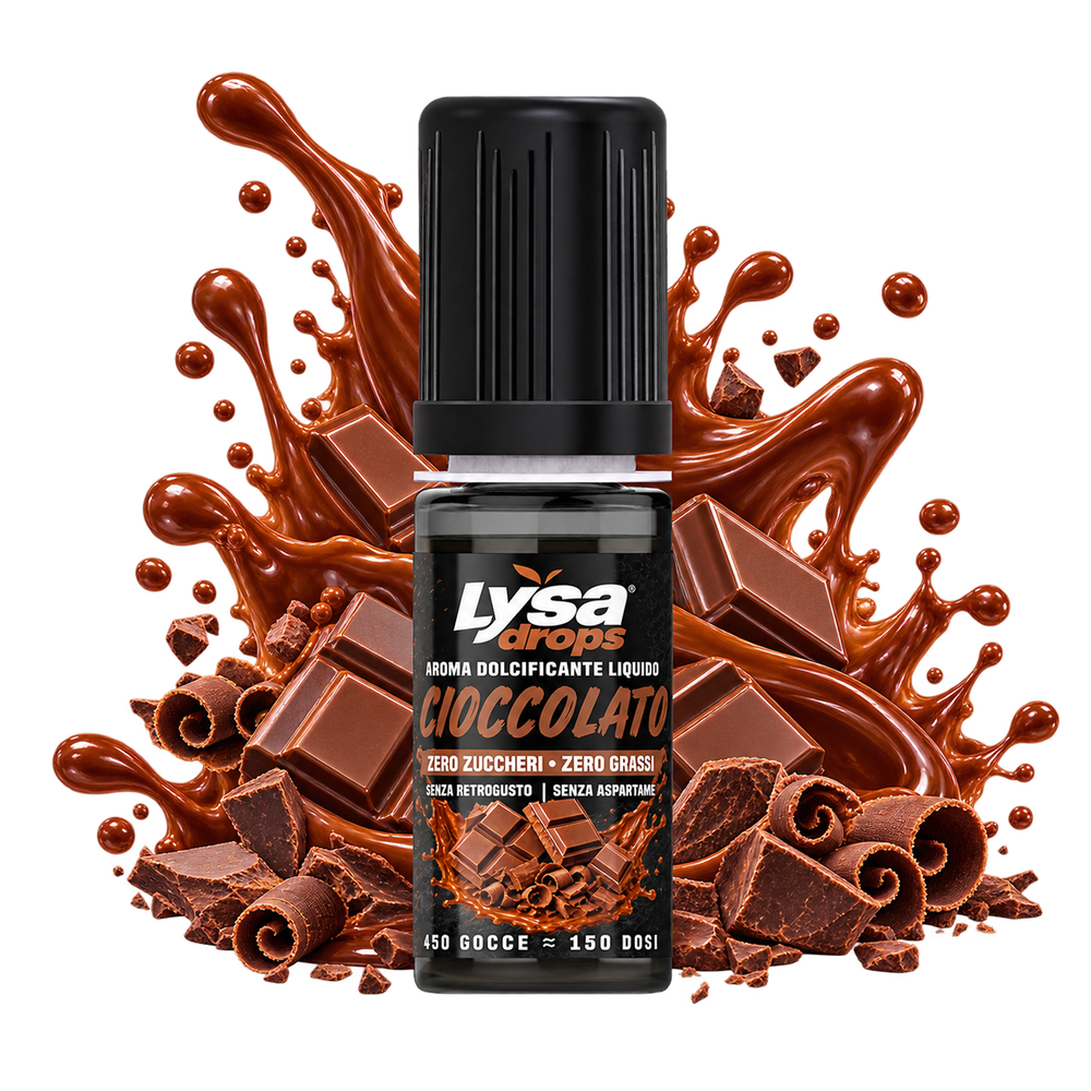 Lysa Drops Cioccolato - Aroma Dolcificante Liquido per Caffè 10 ml