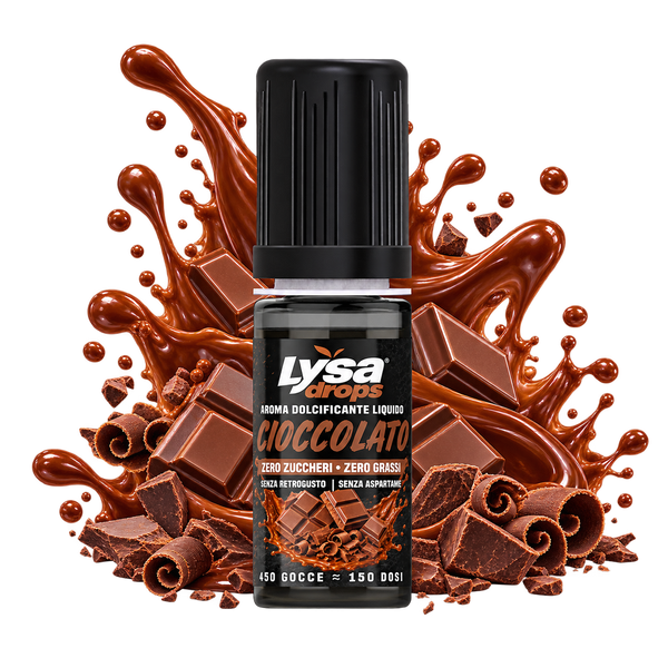 Lysa Drops Cioccolato - Aroma Dolcificante Liquido per Caffè 10 ml