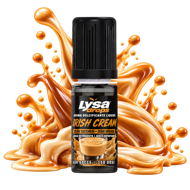 Lysa Drops Crema al Whisky (Irish Cream) gusto crema al whisky senza zuccheri