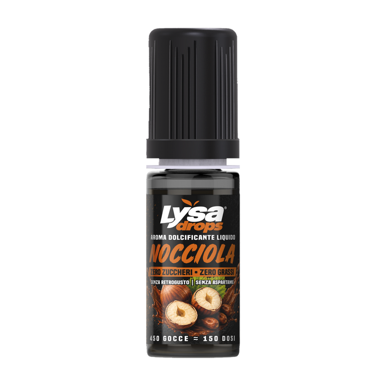 Lysa Drops Nocciola dolcificante liquido per caffè 10 ml