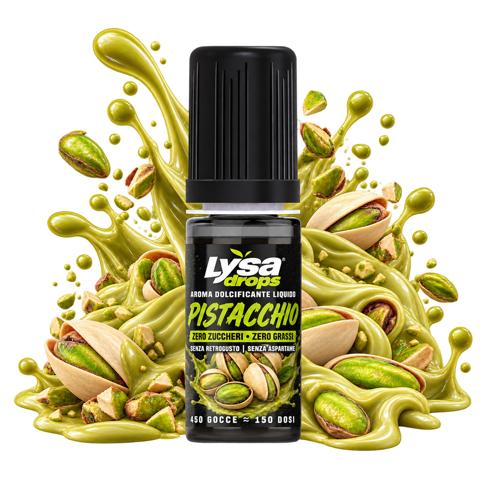 Lysa Drops Pistacchio - Aroma Dolcificante Liquido per Caffè 10 ml