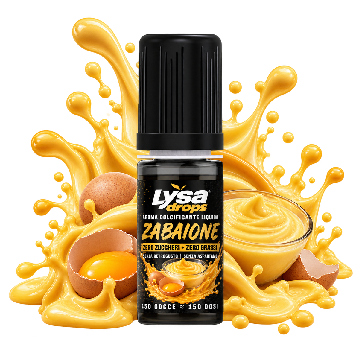 Lysa Drops Zabaione gusto zabaione senza zuccheri
