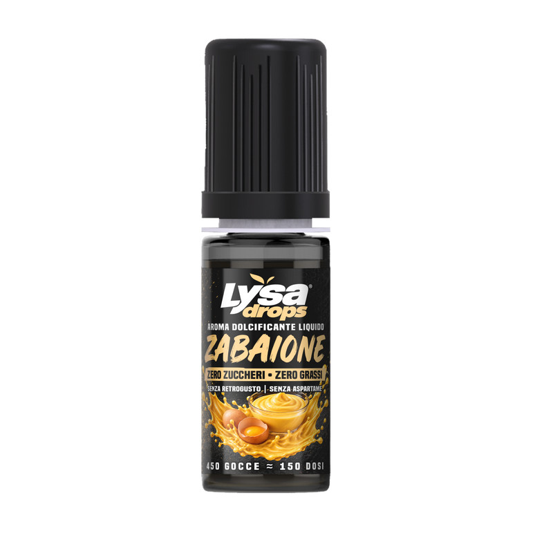 Lysa Drops Zabaione dolcificante liquido per caffè 10 ml